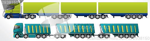 Image of B triple road train