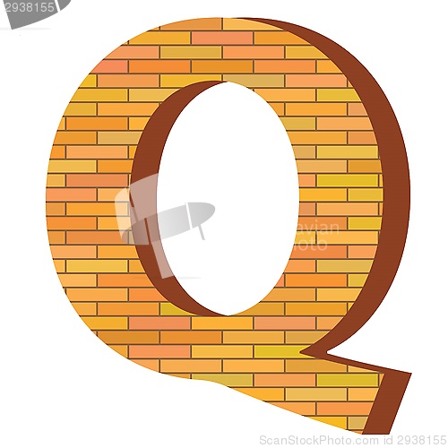 Image of brick letter Q