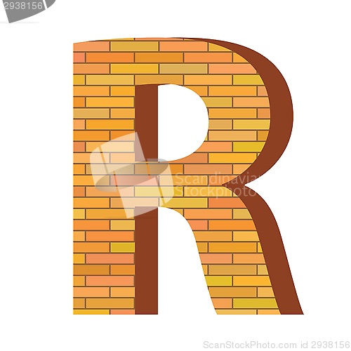 Image of brick letter R