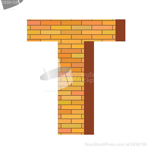 Image of brick letter T