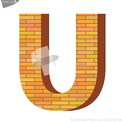 Image of brick letter U