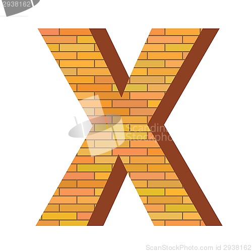 Image of brick letter X