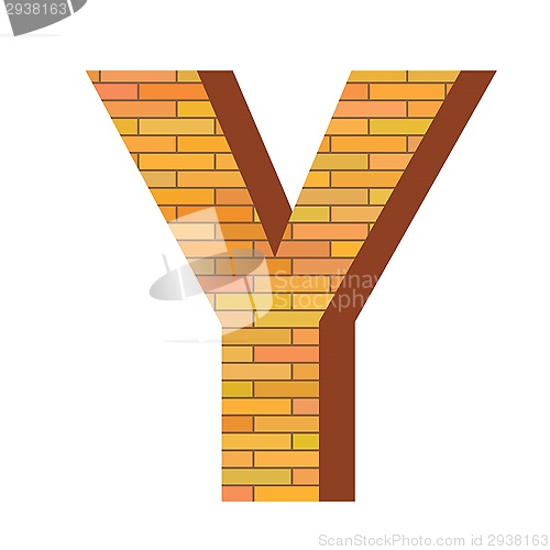 Image of brick letter Y