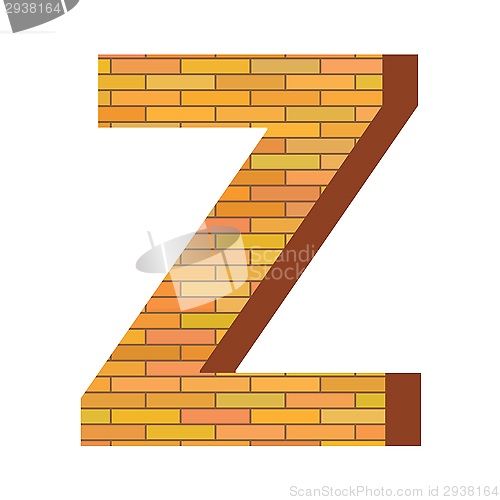 Image of brick letter Z