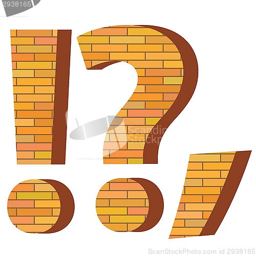 Image of brick question mark