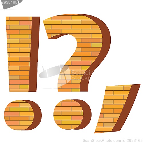 Image of brick question mark