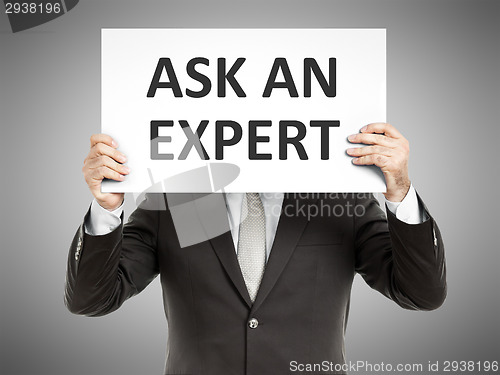 Image of business man message