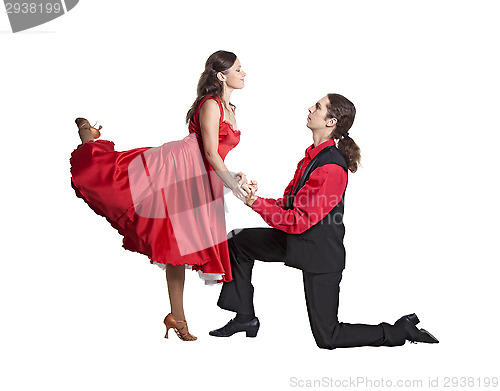 Image of Couple dancing swing