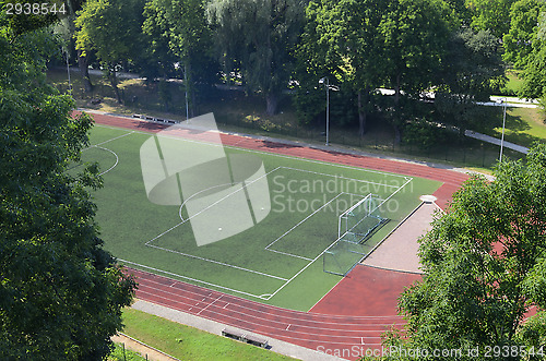 Image of football stadium in the park