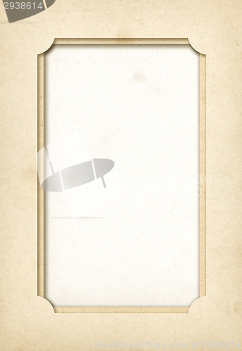Image of Vintage paper photo frame