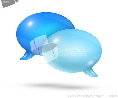 Image of Blue speech bubbles