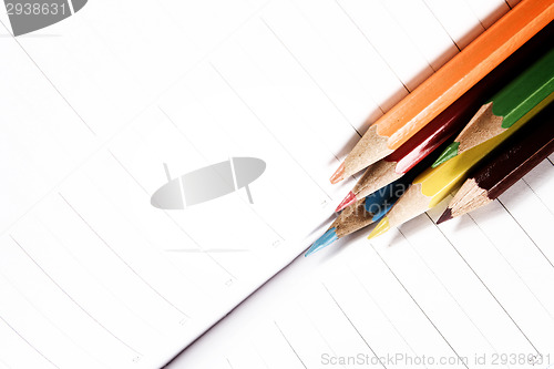 Image of Color pencil and agenda