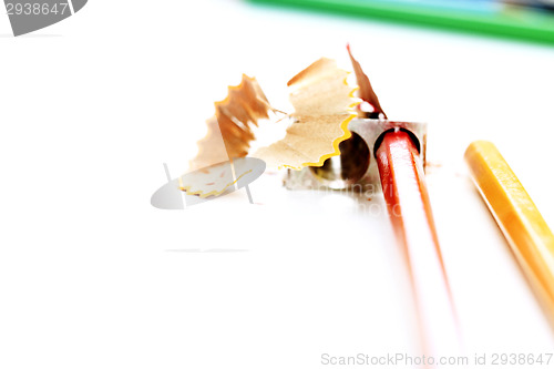 Image of Pencils and sharpener