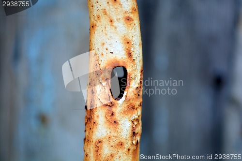 Image of rusty metal pipe
