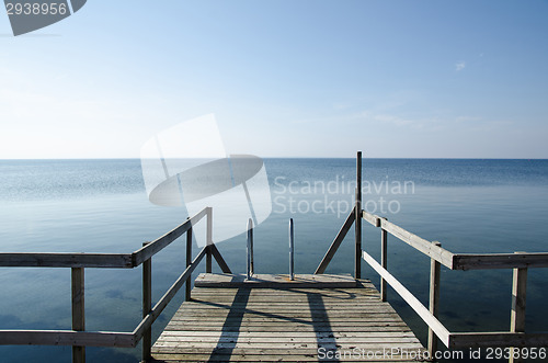 Image of Wooden bath pier