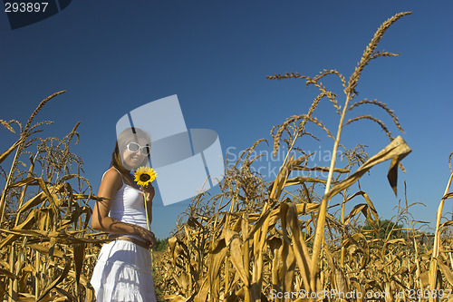 Image of Sunflower woman