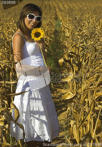 Image of Sunflower woman
