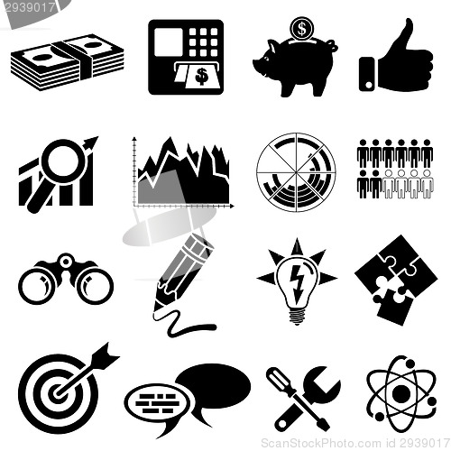 Image of Business Icon Set