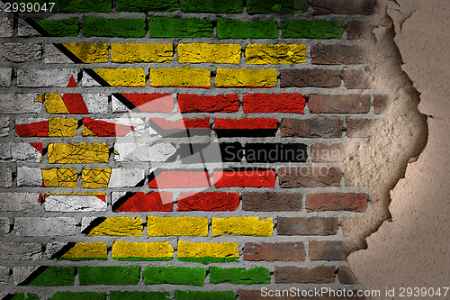 Image of Dark brick wall with plaster - Zimbabwe
