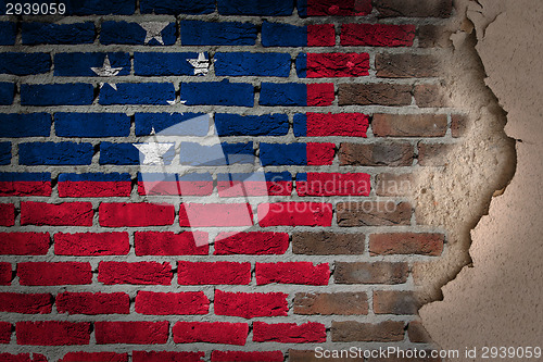 Image of Dark brick wall with plaster - Samoa