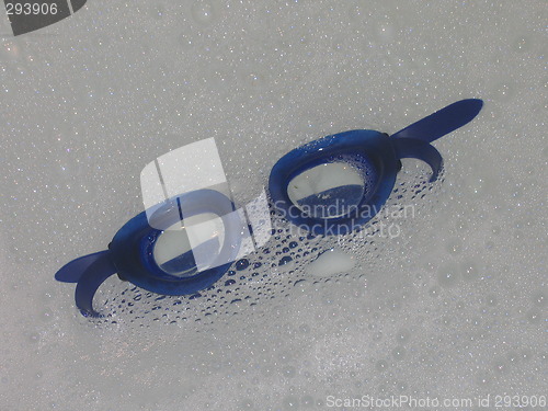 Image of Swimming Goggles in Water