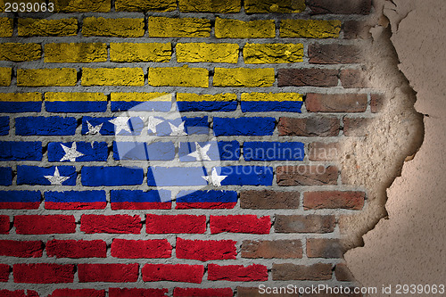 Image of Dark brick wall with plaster - Venezuela