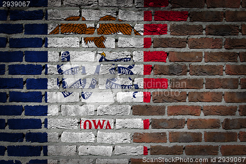 Image of Dark brick wall - Iowa