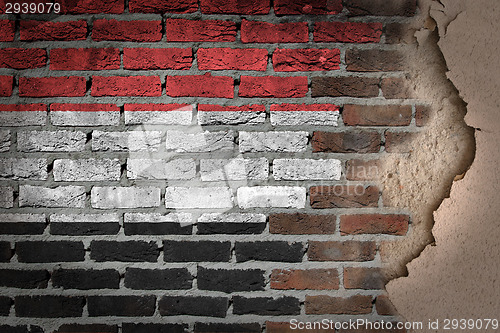 Image of Dark brick wall with plaster - Yemen
