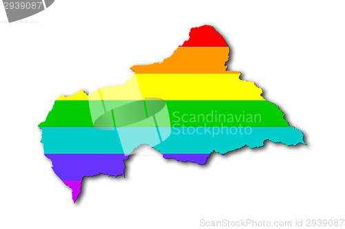 Image of Rainbow flag pattern - Central African Republic