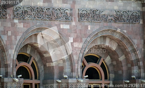 Image of Old building facade and windows