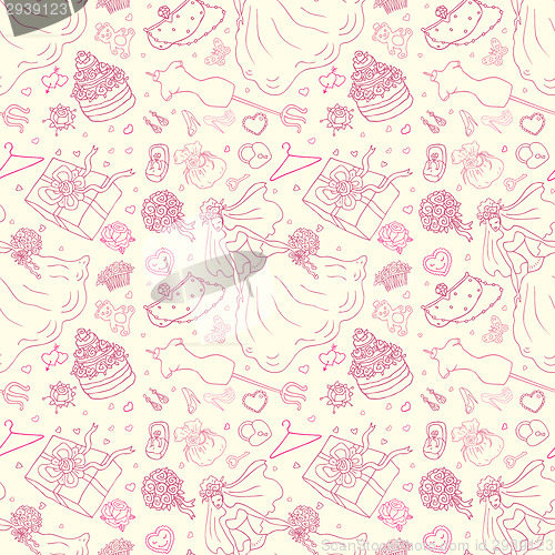 Image of Seamless wedding patterns.