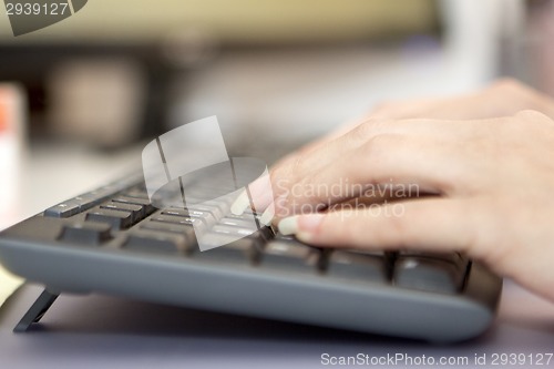 Image of hands on keyboard