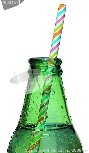 Image of Bottle Neck with Straw 