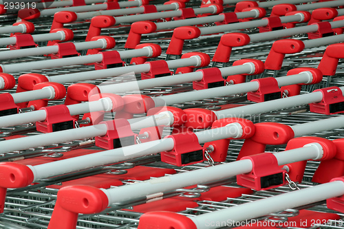 Image of shopping troleys