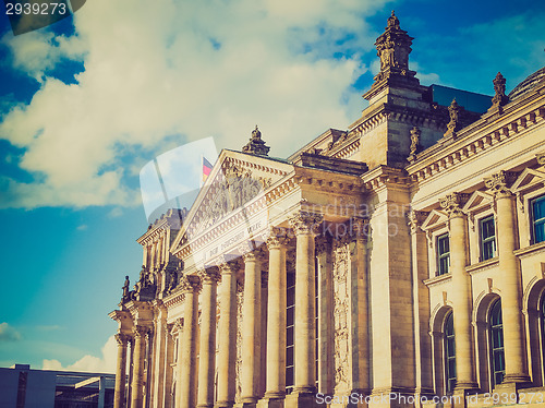 Image of Retro look Reichstag Berlin