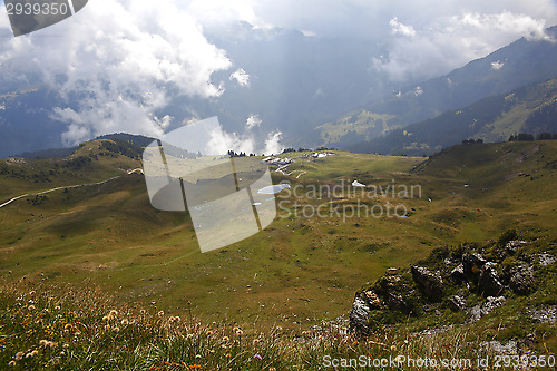 Image of Mountain panorama in the Alps