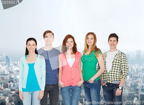 Image of group of smiling students standing