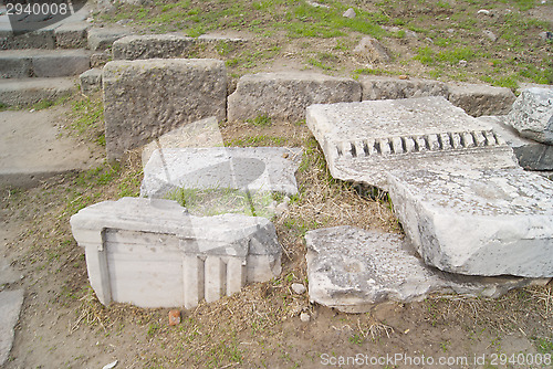 Image of Pieces of the ruins in Trajan temple