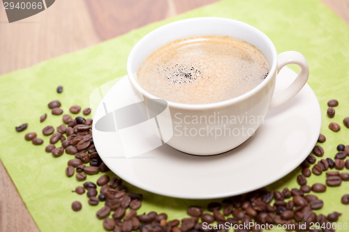 Image of coffee with beans