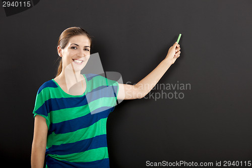 Image of Writing on a chalkboard