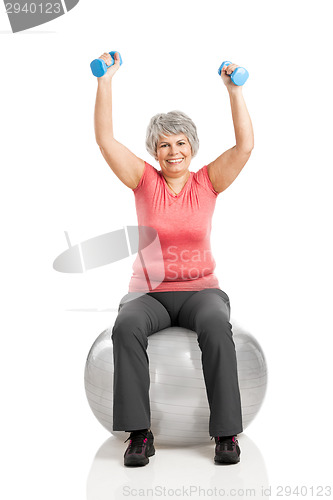 Image of Fiitness old woman 