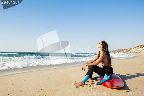 Image of Getting ready for surf