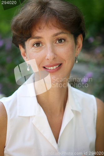 Image of Smiling middleage woman