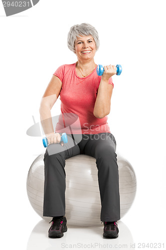 Image of Fiitness old woman 