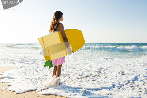 Image of Female bodyboarder