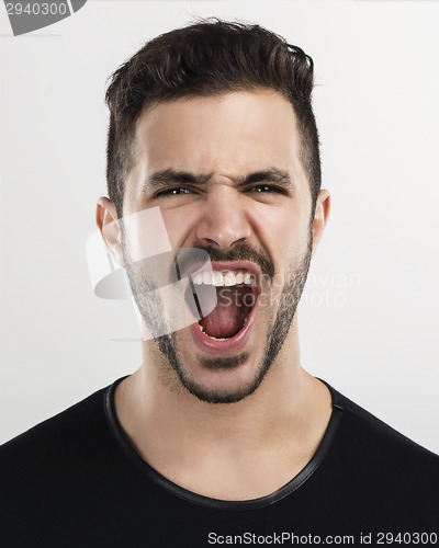 Image of Man yelling