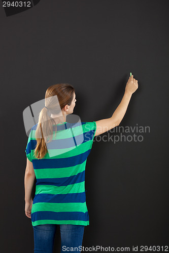 Image of Writing on a chalkboard