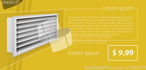 Image of Vector ad layout for ventilation shutters