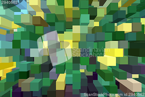 Image of abstract background with green and yellow strips