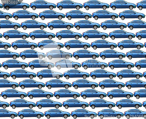 Image of texture from blue automobiles